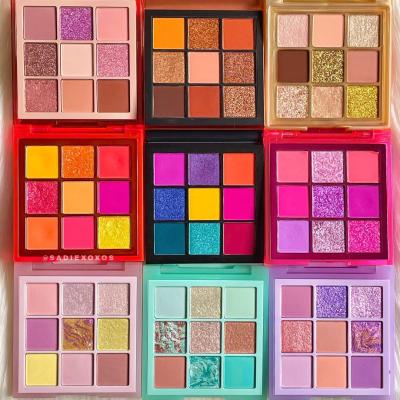 China Other Makeup Dye Marble Eyeshadow High Shimmer Foiled Eyeshadow Palette Custom for sale