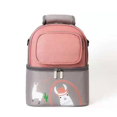 China Waterproof Multi Functional Breastmilk Bag Mom Bags Mother Bags Layer Refrigerating Backpack for sale