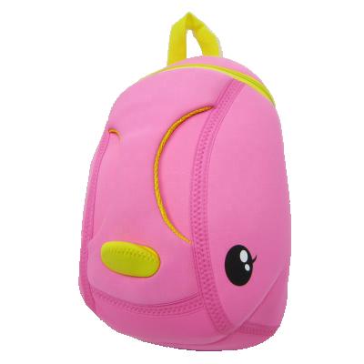 China Waterproof And Protective Pink Neoprene Duck DAY BACKPACK Kids Backpack Kids School Bag for sale