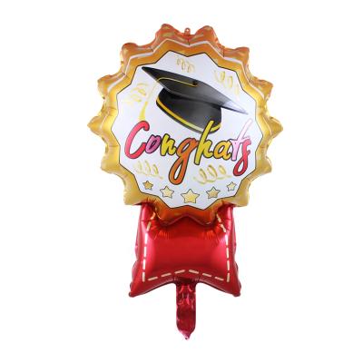 China Gift Foil Balloon Graduation Decoration Self Inflatable Foil Mylar Balloons Custom for sale