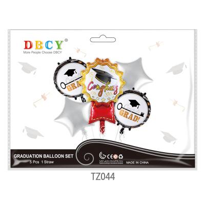 China All Custom Design Aluminum Foil 18 Mylar Baby Graduation Balloon Set for sale