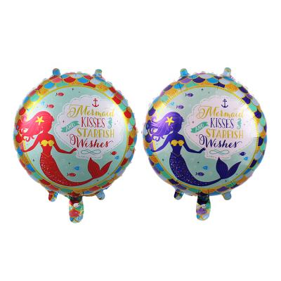 China All Mermaid Foil Happy Birthday Balloon Set Festivals And Party Occasion Balloon Accessory for sale