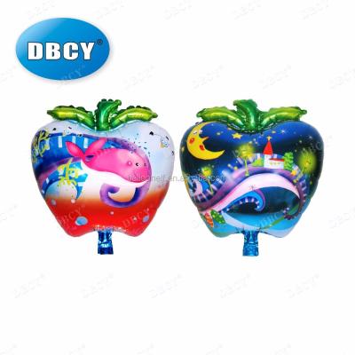 China All Factory Supply 47.5*54cm Aluminum Foil Apple Shaped Fruit Balloon for sale