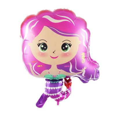 China Custom Shaped Gift Mylar Mermaid Advertising Foil Balloons for sale