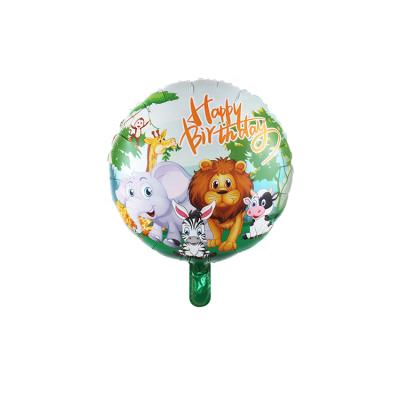 China All Happy Birthday Balloons Foil 17 Inch Baby Animal Mylar Balloon for sale