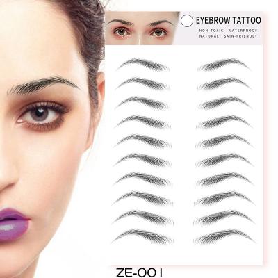 China Temporary 3D Stick On Eyebrow Tattoo 4D Eyebrows Products Supplies for sale