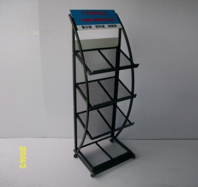 China Supermarket single-page single-page display newspaper rack retail store information mall retail store mall manual book rack for sale