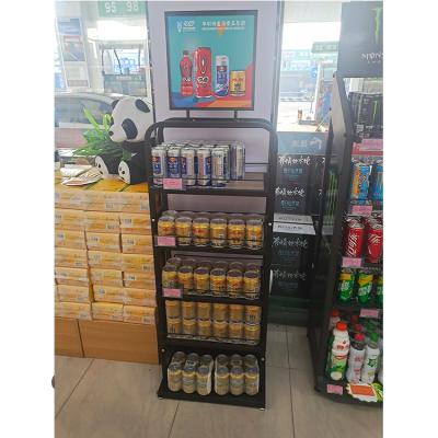 China Supermarket mall retail shop retail supermarket promotion beer can displays, drinks display stand, beer display racks for sale