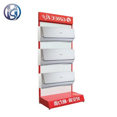 China Heavy Duty High Quality Metal Display Stand For Air Conditioner Free Standing Single Sided Air Conditioner Rack for sale