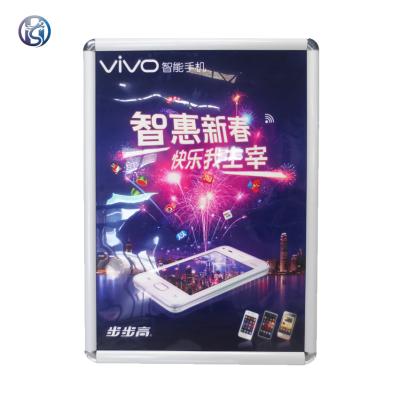 China Aluminum Customized A4 Outdoor Aluminum Plastic Metal Poster Snap Frames for sale