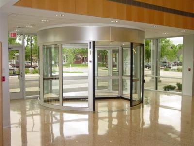 China With Door Leaf Stop Positioning Function Induction Automatic Revolving Door with 2 wings for sale