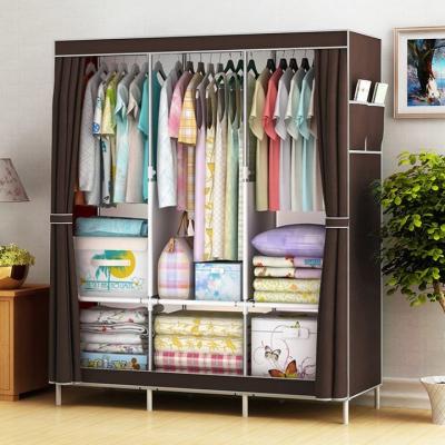 China (Size)Adjustable Modern Folding Wardrobe Kids Portable Bedroom Wardrobe Clothing Closet Wardrobe for sale