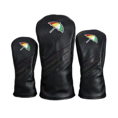 China OEM Durable Waterproof Durable Golf Club Headcovers Synthetic Leather Golf 3 Wood Head Cover OEM Patch for sale