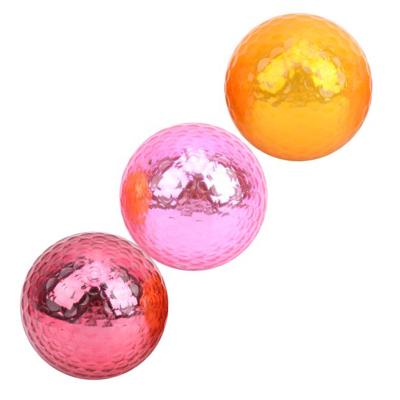 China Surlyn OEM 2 3 4 Piece Custom Color Golf Balls 2 Layer High Spin Metal Gift Golf Ball for sale