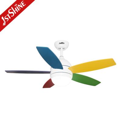 China With Light 1stshine Colorful Modern 42 Inch AC Motor OEM 5 Blades MDF Ceiling Fan With Light for sale