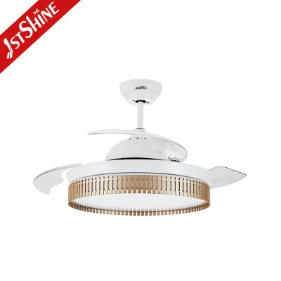 China 1stshine Foldable 42 Inch AC Motor Reversible Modern Decorative Ceiling Fan With Retractable Blades for sale