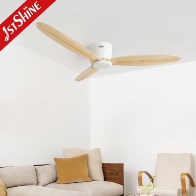 China 1stshine Ceiling Fan New Arrival 52inch Luxury Decorative Solid Wood DC Motor Ceiling Fan Without Light for sale