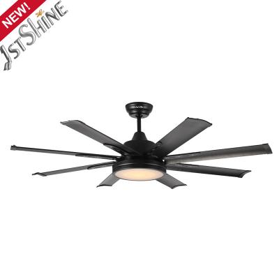 China 1stshine De 52 blades C.C motor 5 velocidades velocidades controle aluminum remoto led ventilador de teto for sale