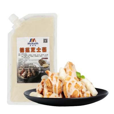 China Price of Fried Taste Large Quantity Low kg/12 bags durian flavor cheese sauce 1/carton restaurant/cotton cheese sauce home use for sale