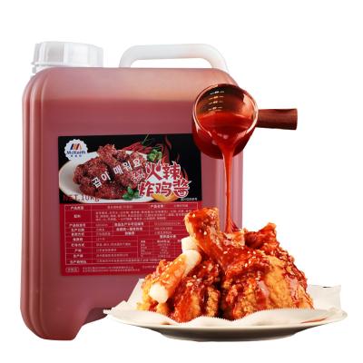 China Mckeith's Hot Sale Fire Fried Chicken Sauce Pure Natural Sauce 10 Kg Red Color Asian Sauce Hot Flavor Suitable For Fried Food for sale