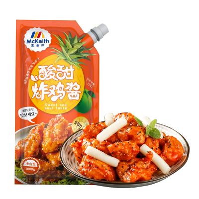 China Wholesale Factory Price Chinese Sweet Dough 1kg Sweet & Sour Sauce 1kg /12 Bags / Carton Asian Sauce Suitable For Barbecue And Fried Food for sale