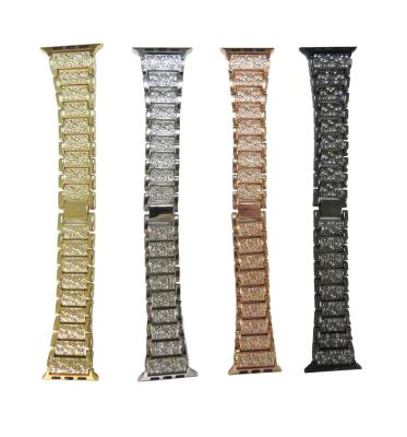 China Stainless Steel Diamond Stainless Steel Watch Band For Apple Watch Series 54321 Design Watch Strap for sale