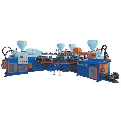 China Shoes Industry Hot Sale PVC Two Head Four Color Shoe Making Machine for sale