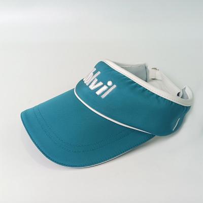 China Knit Factory Custom Embroidery Logo Tennis Sport golf Visor Caps Top Empty Golf Hats for sale