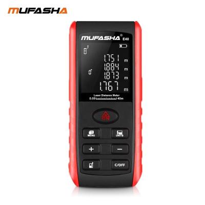 China MUFASHA E40 40m 115*50*23mm Laser Tool Digital Laser Measuring Rangefinders for sale