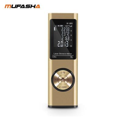 China MUFASHA W-80X 80m 51g/101*33*19mm Tape USB Laser Digital Measure Digital Distance Meter for sale