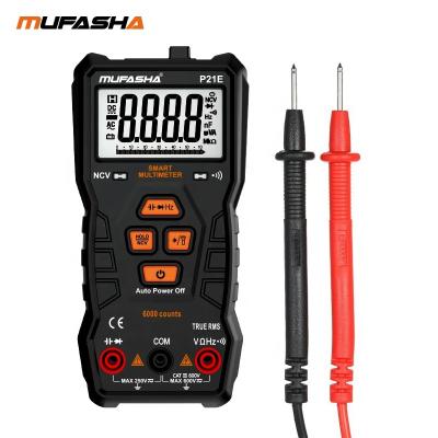 China MUFASHA P21E 6000 True Count DC/AC NCV RMS Smart Multimeter For Testing Diode/Triode/Resistor 160*105*55mm for sale