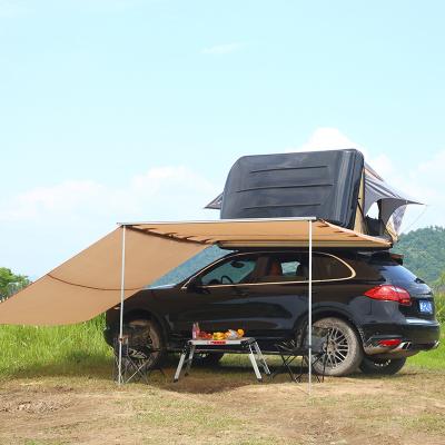 China Durable Four Seasons Car Tent Side Awning Car Roof Side Tent Large Oxford Waterproof Road Travel for sale