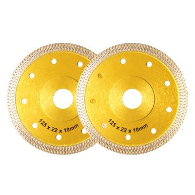 China High Efficiency 4in 4' 5in 5in Vitrified Tile Cutting Tools Ultra Thin Type Mesh X-Turbo Diamond Saw Blade for sale