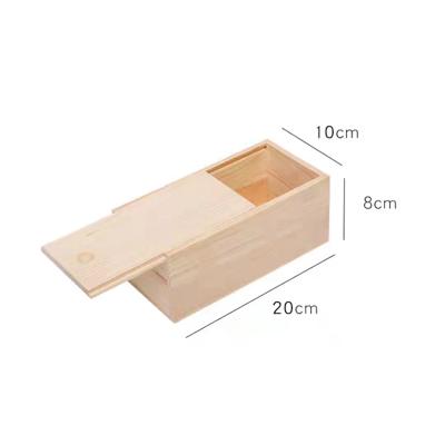 China Natural eco-friendly factory custom laser engraved logo paulownia wood bulk lacquer gift packaging wooden box for sale