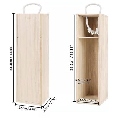 China Natural Eco - Friendly Wooden Box Wine Storage Wooden Box Handmade Wine Boxes for sale