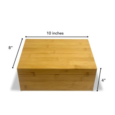 China Handmade Bamboo Drawer Organizer Durable Wooden Storage Boxes Assorted Versatile and Configurable Sizes for sale