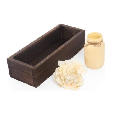 China Sustainable Rustic Mini Wooden Box Storage Organizer Craft Box for Collectibles Home Venue Decor Succulents Plant Gardening for sale