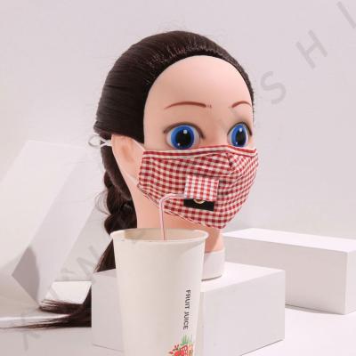 China Anti-Dust Drinking Face Maskes for Child with Straw Hole for sale