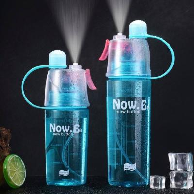 China Viable Hot Sale 400/600Ml Spray Sport Hydrating Drinking Water Bottle Portable Plastic Gym Shaker My Bottles Bike Bicycle for sale