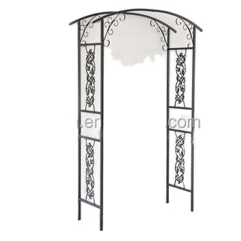 China Easily Assembled Outdoor Metal Garden Arch Trellis Frame / Metal Pergola for sale