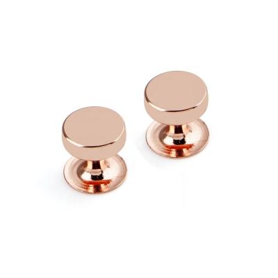 China High Quality Durable Rose Gold Handbag Feet Accessories, 10mm Metal Flat Bag Feet Rivets For Bags for sale