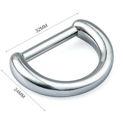 China Wholesale Accessories Zinc Alloy Metal D Ring For Bag Strap Eco-friendly Hardware for sale