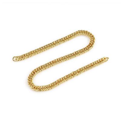 China High Grade Eco - Friendly Double Weave Italian Metal 18K Gold Chain for sale