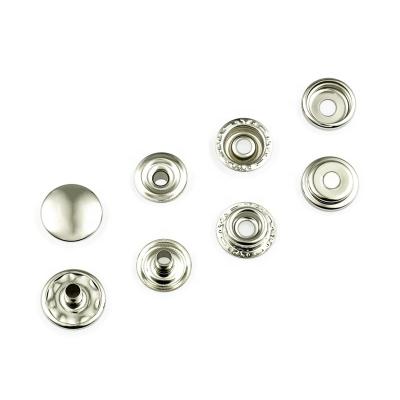 China Sustainable Bag Metal Accessories Manufacturer 15Mm Iron Metal Button, Making Standard Custom Snap Buttons For Garment for sale