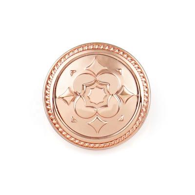 China Metal Leg Button Workable High End Sewing Alloy, Rose Gold Jeans Metal Button Custom Made For Garment for sale