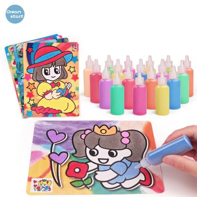 China Educational toys baby set handmade diy puzzle children's non-toxic colorful sand painting girl toys for sale