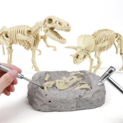 China Relieve DIY Diy Digging Children's Digging Kit Skeleton Dream Dinosaur Gemstone Fossils Beginning Strain and Stress of Boy's Handmade Archaeological Dinosaur Gift Day for sale