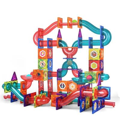 China Window Magnetic Children Color Building Toy 274pcs Building Block Sheet Puzzle Toy Boy Pipe Track Magnet Educational Correction Magnet for sale