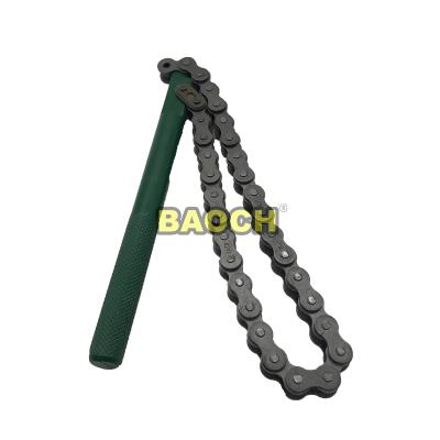 China Excavator Direct Wholesale Excavator Tool Single Hook Chain Wrench Extended Oil Filter Wrench for sale