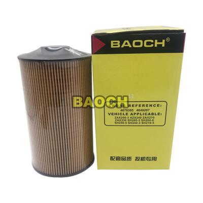 China machinery repair shops fuel filter element for excavator 4676385/4649267/YN21P01068R100/KHH12030 kobelcos excavator parts for sale